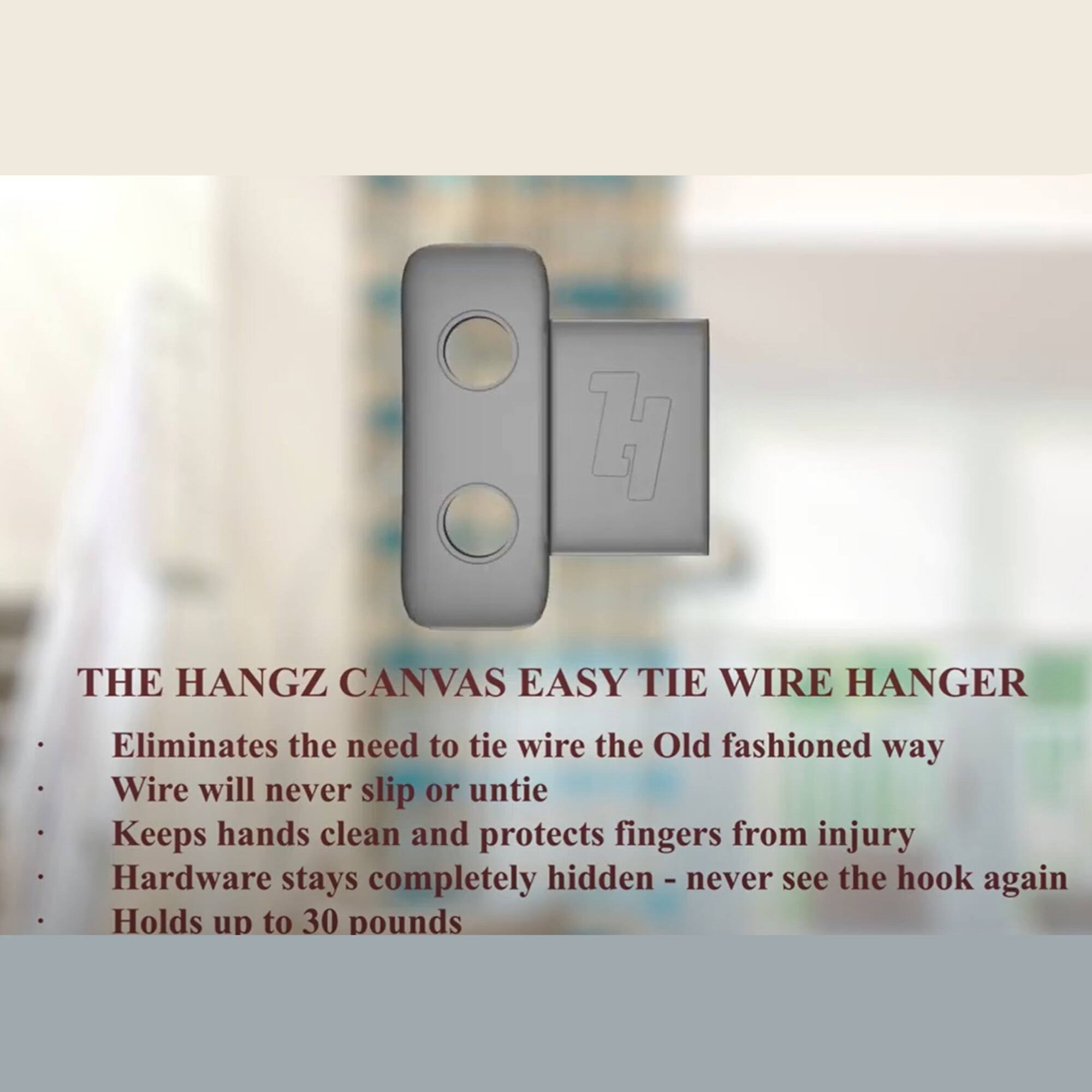 HangZ™ 50lb. Easy Tie 2 Hole D Rings, 50ct.